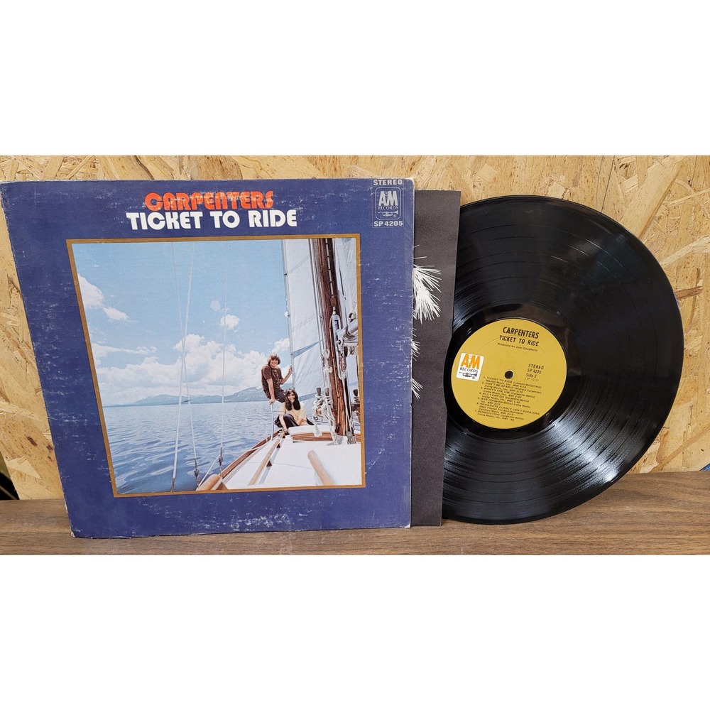 1970 Carpenters Ticket to Ride LP Vinyl Record